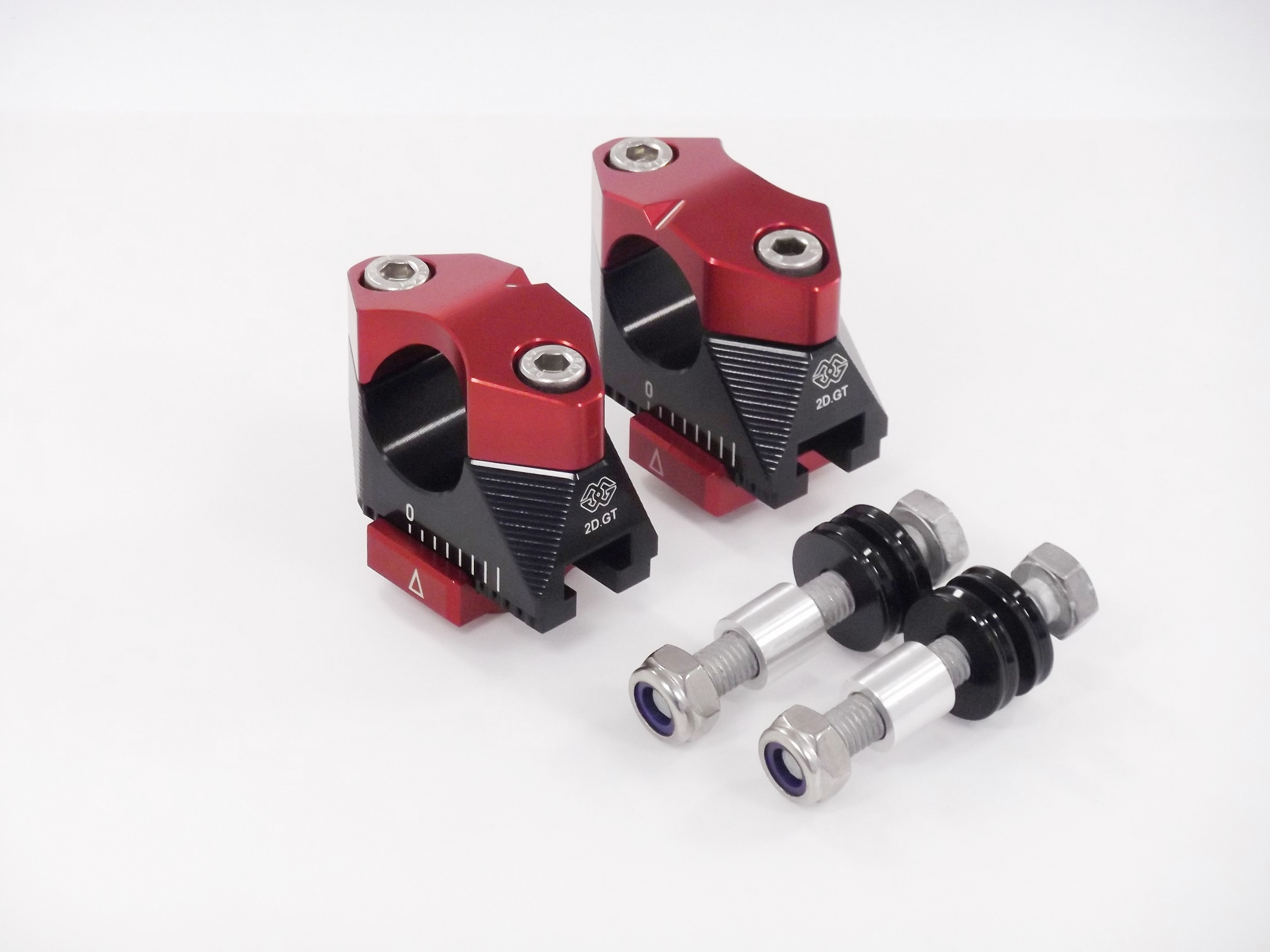 2DGT verstellbare Lenkerböcke mit ABK-02 schwarz