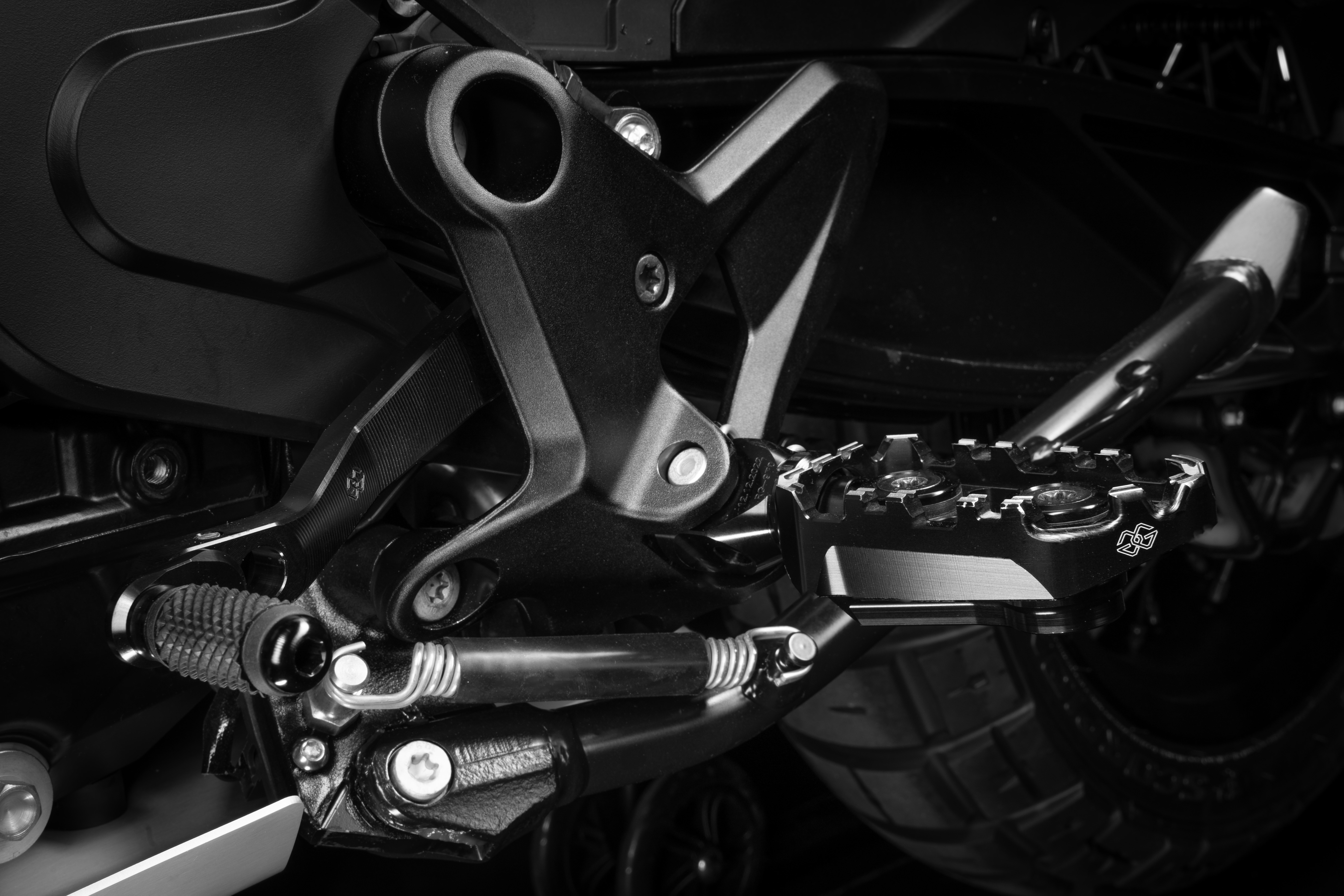 Tech-X Enduro Austauschfußraste, Fahrer, schwarz