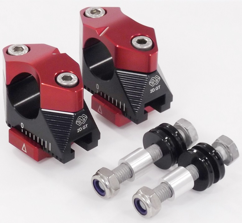 2DGT verstellbare Lenkerböcke mit ABK-11 schwarz