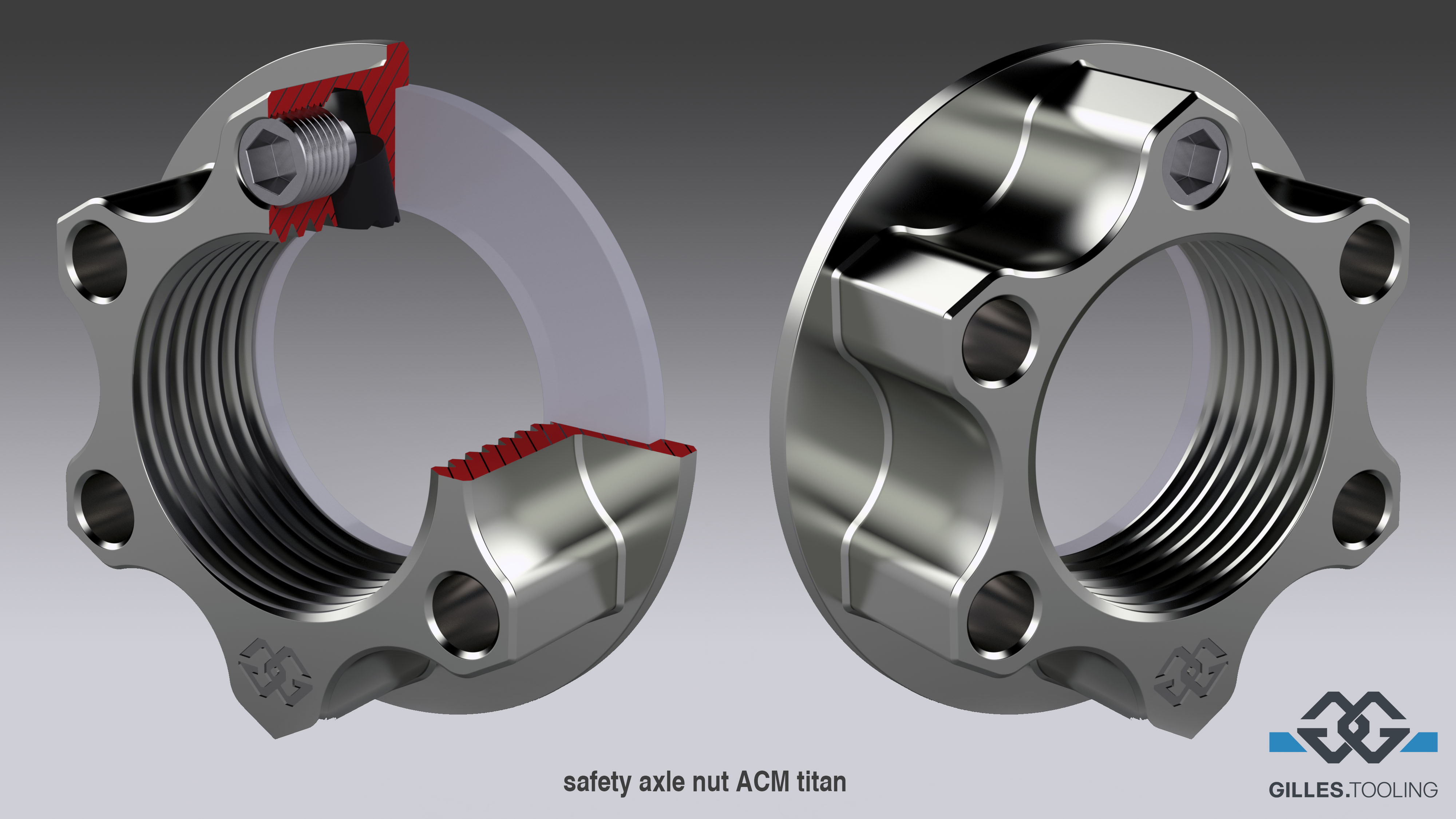 Sicherheitsmutter ACM titan M18X1,5 KIT
